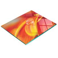 Glass Decorative Board for Serving Snacks Water Drop 60X52 Cm