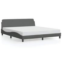 Bed Frame  Dover  Dark Gray 183x213 cm Fabric
