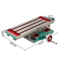 SIHAO Multifunction 2-Axis Milling Machine Work Table Cross Slide Bench Drill Vise Fixture with Adjustable Handle Workbench