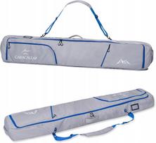 Waterproof snowboard bag for equipment up to 195cm, padded, blue oxford