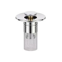 -up Hair Filter Screen -odor Disassembly Push-button Sink Plug Stopper One Size