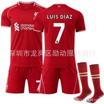 Soccer Uniform Set, Short Sleeve Football Jersey and Shorts Sportswear Kit for Training, Matches and Team Activities 18（Rec. Height 100-110cm）