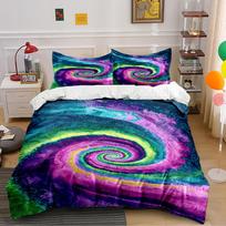 Colorful Spiral Galaxy Bedding Set Bedding set (1 duvet cover, 2 pillowcases, duvet not included) 135x200cm