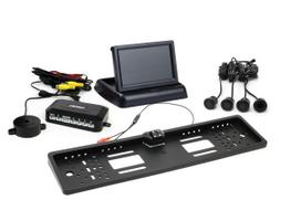 TFT02 4.3  parking sensor kit with HD-402-LED camera, 4 sensors, black  GOLD