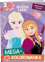 Frozen. Mega coloring book. Glitter stickers