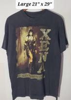 Vintage 1997 Xena Warrior Princess Faded Black Large Promo T-Shirt Single Stitch Unisex T-Shirt M