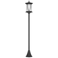 Solar Lamp Post Light, 1.3 M LED Outdoor Street Light, Waterproof IP44 for Patio, Garden, Pathway, Cool White 17 x 17 x 127 cm