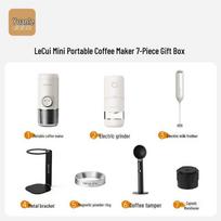 Circle Joy Portable Electric Espresso Maker with Grinder Set