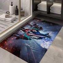 Classic Game D-Devil M-May C-Cry Floor Mat Rectangle Anti-slip Home Soft Badmat Front Door Indoor Outdoor Mat Welcome Doormat 40cm x 60cm