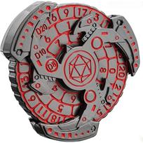 Shadow Roulette Dice Spinner for DND Dice Set,7-in-1 Dragon Metallic Dice with Gift Case for Dungeons and Dragon Game,RPG Role Playing Table Game Gift 5.5*1.3cm