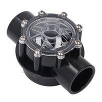 7235 Check Valve 180 Degree Replacement for Pools Spas Straight Through Flow Clear Lid