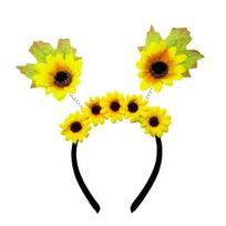 Charm Sunflower Headband Life Like Fabric Flower Hairaband for Comfortable Stylish Party Celebration Props Headpieces