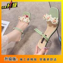 Niche Mori sandals fairy style fashion casual flower thick heel student versatile Internet celebrity lady shoes 2025 new 35
