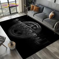3D SPN Supernatural Sign Dean Sam Carpet Rug for Living Room Bedroom Home Sofa Decoration,Kids Play Area Rug Non-slip Floor Mat 40x60cm( 15x23in )