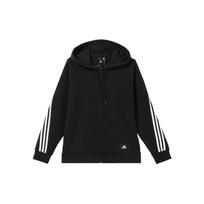adidas Women's Sportswear Future Icons 3-Stripes Full-Zip Hooded Jacket Black H57287 XS