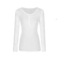 Women's Half Zip Long Sleeve T-Shirt Slim Fit Casual Fall Solid Tee Tops Blouses S