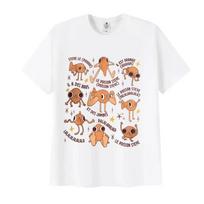 Orange Fish Steve Cartoon T-shirt XXL