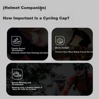 Captain Tas Cycling Cap Road Mountain Bike Helmet Liner Moisture-Wicking Quick-Dry Unisex Spring Summer Sun Protection Cycling Hat