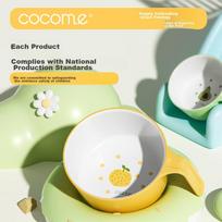 COCOME Children's Tableware, Ceramic-Like, Drop-Resistant, Scald-Proof, Single-Handle Bowl, Can Be Grasped with One Hand, Wan Shi Da Ju Baby Lunch Box