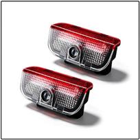 2Pcs LED Car Door Ghost Shadow Projector Light Wireless Auto Welcome Logo Lamp For Skoda Octavia 2 3 Fabia Superb Rapid Kodiaq Karoq 2Pcs