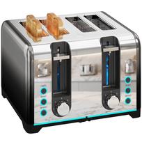 4-Slice Toaster with 7 Browning Levels, Reheat, Defrost and Cancel Function 26.4 x 15.6 x 18.9 cm
