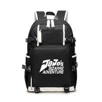 Anime Backpack Male Junior High School High School Student Schoolbag Large Capacity Jojo Wonderful Adventure Simple Backpack