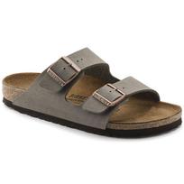 Birkenstock Arizona Birko-Flor unisex flip-flops gray narrow (0151213) 36.0