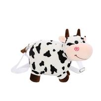 Plush Doll Cow Shoulder Bag Messenger Bag Mobile Phone Bag Messenger Bag One Size white