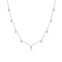 S9 Sterling Sky Zircon Drop Necklace For Women One Size