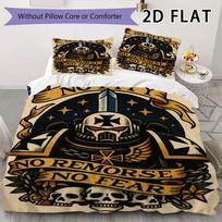 Warhammer 40K Pattern Bedding uilt Set uilt Cover Pillowcase Home Decoration Birthday Gift (1 * duvet cover + 2 * pillowcase  without core) 135x200cm