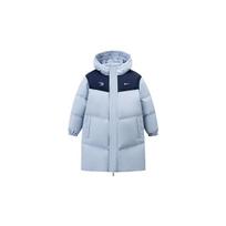 Nike Down Jacket 3Brand Fleece Lined Thermal Hooded Mid Length Fashion Sky Blue Kids' N32542102GS-007 (L)160/76
