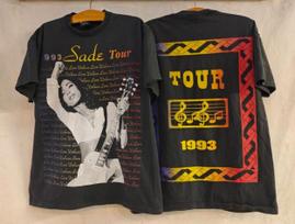 Vintage SADE 1993 Deluxe Tour AOP 90s Band Size XL Single Stitch T-Shirt REPRINT Unisex T-Shirt S
