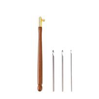 Multi Size Crochet Needles Wooden Handle Cross Stitch Needles Embroidery Needles  Beaded Embroidery