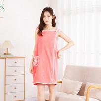 Soft, Lint-Free Coral Fleece Nightgown: Absorbent, Skin-Friendly, and Wearable Outdoors. 80*135