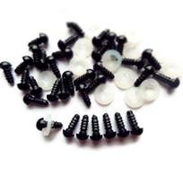„Yousheng“ plastikinių žaislų akių sauga, „pasidaryk pats“ 100 vnt., 6–10 mm juoda, skirta meškiukų gyvūnų lėlėms 6mm