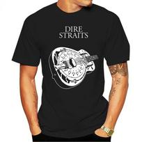 Vyriški marškinėliai Rock Dire Straits grupės gitaros logotipas Marškinėliai Harajuku Hip-hop Gatvės drabužiai Kūrybingi grafiniai marškinėliai Vasariniai dideli marškinėliai S
