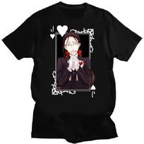 Black Butler Sebastian Cartoon Manga Graphic Tshirts Cotton Otaku Streetwear Tee Japanese Anime Kuroshitsuji Toboso Yana T Shirt2 S