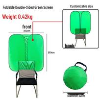 Folding Photography Studio Background Stand with Green Screen Cloth