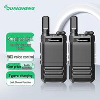 Quansheng TG-A2 Ultra-Thin Mini Walkie Talkie Pair (CN version) Black