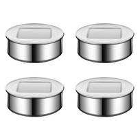 3/4Pack Magnetic Spices Tins Stainless Steel Container Magnetic Spices Container Suitable For Various Cooking Needs
