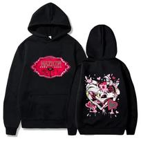 Streetwear Anime Graphic Print Hoodies Funny Hazbin Hotels Hoodie Alastor Sweatshirt Men Women Hotels Clothes Hoodie S
