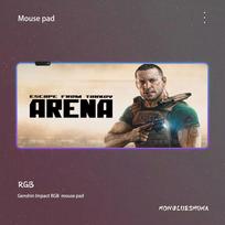 Game Escape From Tarkov Mouse Pad RGB Gaming Mouse Pad Desk Mat HD Gamer Large LED Light XXL MousePads RGB600x300x3mm black