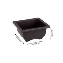 Bonsai Pot Imitation Purple Clay Flowerpot Plastic Plantpot Landscape Succulent Pot Garden Planter Gardening Macetas Para Planta