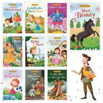 Set Of 20 Favourite & Fairy Tales Story Books | English Short Stories For 3+ | Robinhood, Snow White, Alice In Wonderland,Cindrella,Rapunzel,Ugly Duck