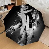1pc Michael Joseph Jackson Dance Movement Automatic Folding Umbrella, Portable Collapsible Design, Casual Outdoor Accessory L1127015