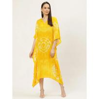 Indian Bollywood Casual Wear Kimono Kaftan Women Beautiful Ethnic Kimono Dress M