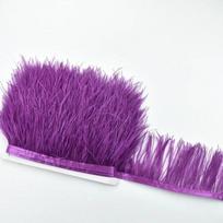 1 metras aukštos kokybės stručio plunksnų ant juostelės, kutų apvadas, 8-10 cm, PASIDARYK PATS siuvimo apdailos, baltos plunksnos, suknelės drabužiai tamsiai rausva spalva