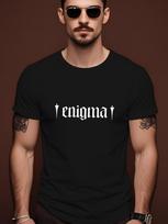 ENIGMA Trendy Streetwear Summer Casual Round Neck Short S... XXXL