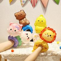 Gongxun Children's Cartoon Wrist Balloon Decorations, Birthday Party Setup for Boys And Girls, Stall Decoration, Kindergarten Supplies, 15 Pieces