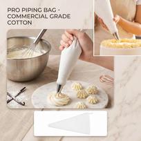 Cotton Piping Bag for - Food Grade Reusable Bag with -Burst Design S